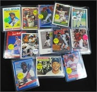 Twelve (12) Baseball Cards incl. Mickey Mantle, Bo