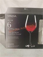 Mikasa Red Wine Glasses