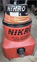 Nikro HEPA Filtered Lead Vacuum