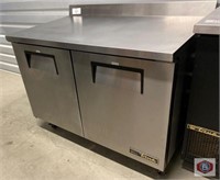 True Freezer 2 Door Stainless, 4 ft. wide.