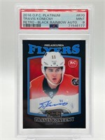 Travis Konecny RC Autographed Graded Hockey Card