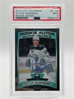 Victor Olofsson RC Autographed Graded Hockey Card