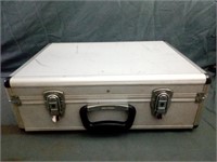 Metal Style Briefcase Measures 18" x 13" x 6.5"