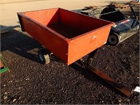 Yard cart with dump box; 30"x46"