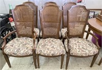 Vintage Cane Back Dining Chairs