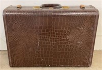 Vintage Alligator Skin Style Suitcase