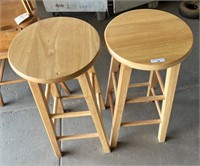 Pair of Wood Stools