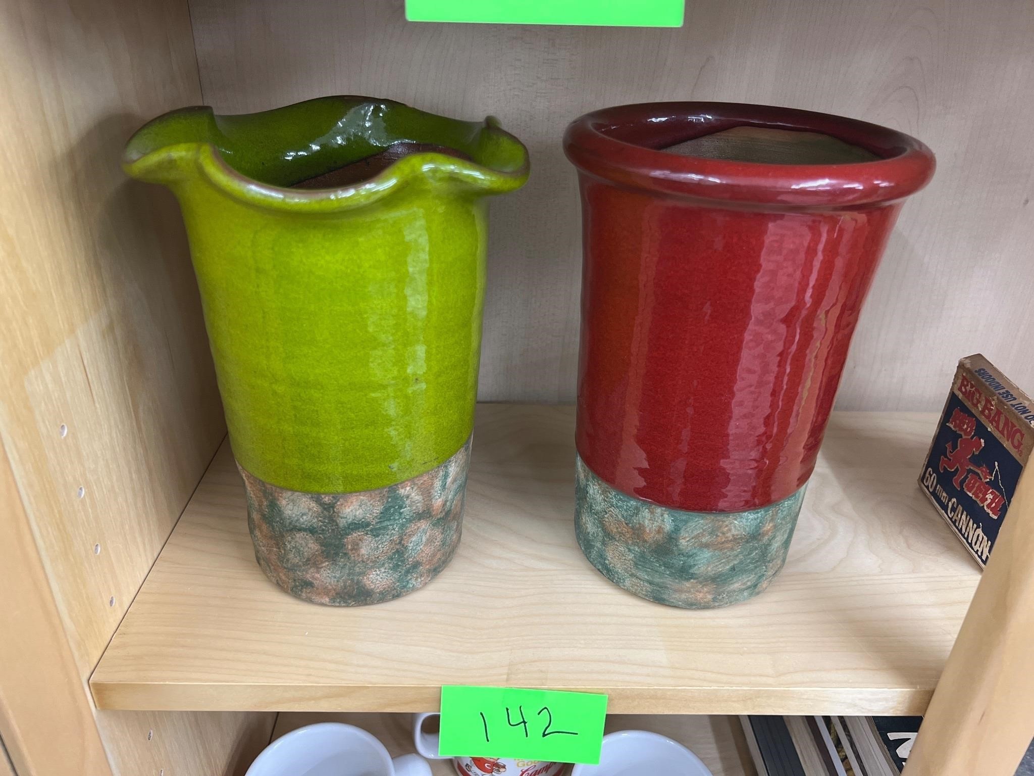 Glazed pottery cases