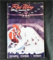 1950's DETROIT RED WINGS GAME PROGRAM VS. Leafs
