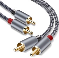 2 RCA cable for subwoofer stereo audio