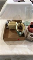 Vase, candle holders, wax warmer