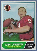 1968 Topps #88 Sonny Jurgensen Washington Redskins