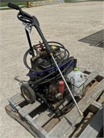 POWER WASHER & HOSE ON REEL
