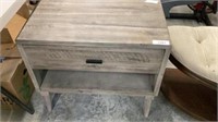 Gray washed nightstand