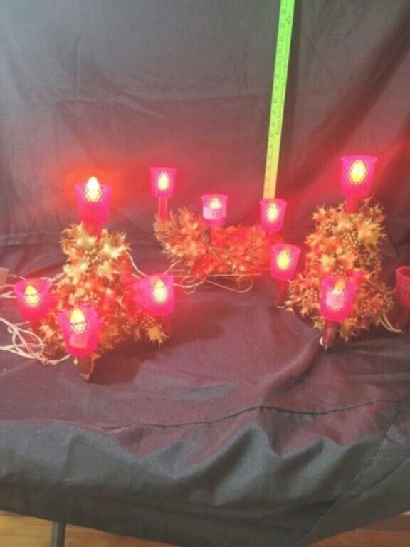 Lighted Christmas decorations,  works