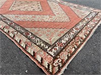 Coral/Pink and tan  rug