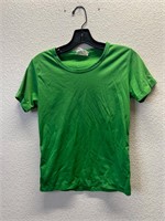 Vintage Femme Green Polyester Shirt