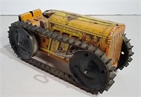 Vintage Tin Litho Tractor By Mar Toys