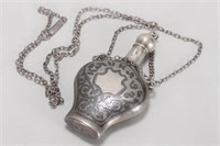 Russian Silver Niello Scent Bottle,
