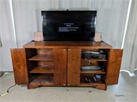 Custom Built TV Cabinet + FlatScreen Tv + DVD