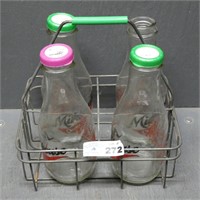 Milkhouse Creamery Milk Bottles & Carrier