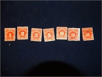 US Postage Due Stamps 1930's
