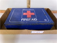 Johnson and Johnson metal first aid box