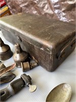 Old metal box & gadgets