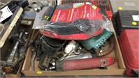 Safety goggles, garage door bottom, coolant and