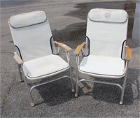 2 Nautical Folding Chairs