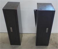 (2) Gray Metal Locker Cabinets.