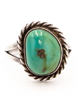 Navajo Sterling Turquoise Ring Sz. 6