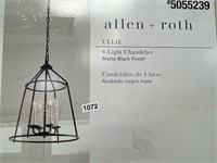 ALLEN ROTH 4 LIGHT CHANDELIER RETAIL $150