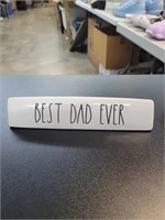 Best dad ever desk plate