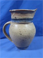 Handmade 1 Quart Stoneware Pitcher-signed