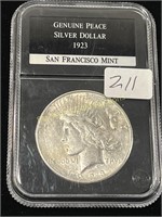 1923-S Silver Peace Dollar EF