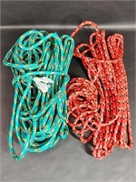 Red Green Large Bundles of Braided Rope