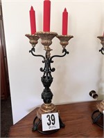 Ornate Heavy Candle Sticks (30" to Candles)