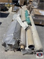 lot of 8 rolls of  carpets assorted sizes and