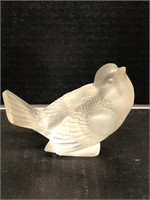 Lalique Sparrow paperweight