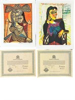 2pc Pablo Picasso Giclees with COAs
