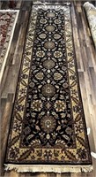 Hand Knotted Indo Tabriz 11.4x3.3 ft