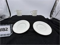 2 Cups 2 Saucers- Waterford China