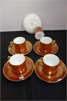5 - TIFFANY & CO. N.Y. CHOCOLATE CUPS AND SAUCERS