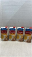 4 Campbell’s chicken broth, 900 ML BB 2024JA01