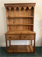 Welsh Dresser Style Knotty Pine Cabinet By