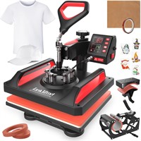 Heat Press - Lya Vinyl 12x15inch  5 in 1 Combo