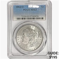 1884-O Morgan Silver Dollar PCGS MS63