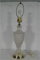 Glass Table Lamp  28 " H.