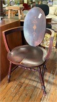 Antique inlaid arm chair